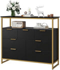 Black 7 Drawer Dresser I214401
