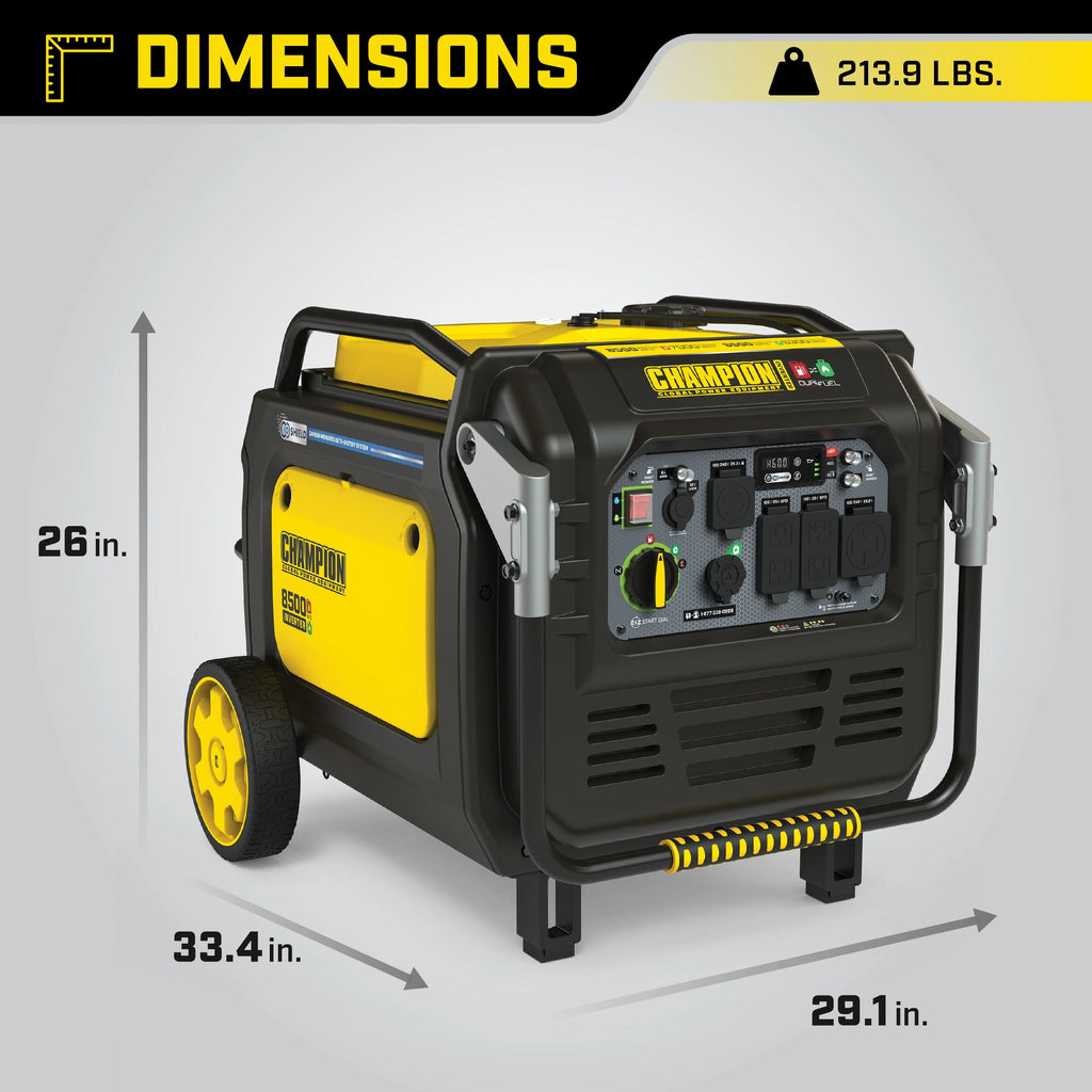 8500-Watt Dual Fuel Inverter Generator M928