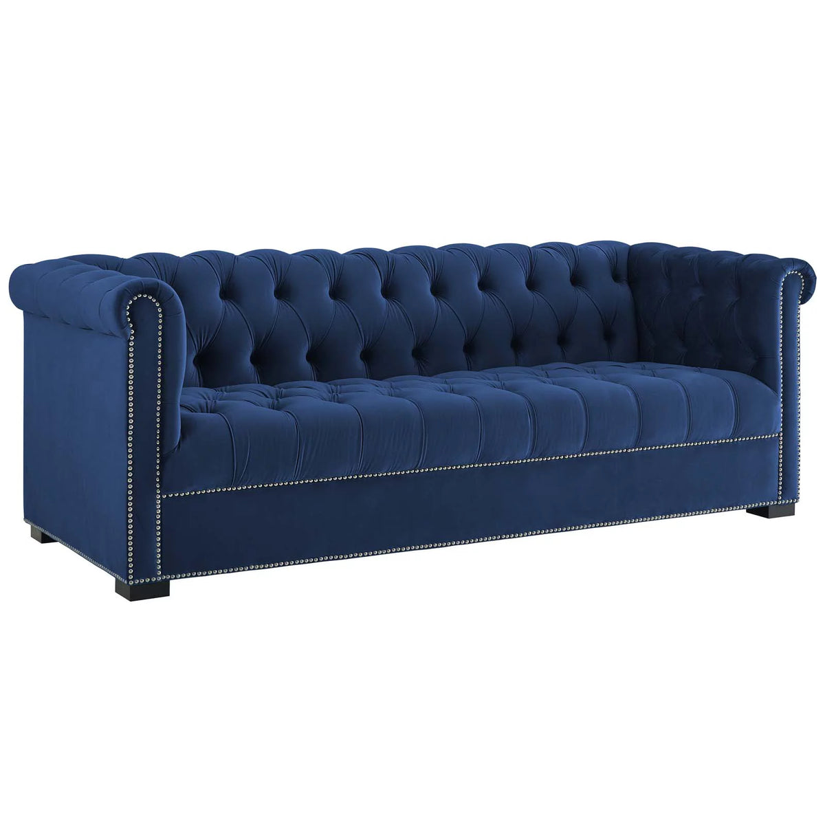 Performance Velvet Sofa in Midnight Blue O714861