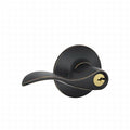 Aged Bronze Left Hand Accent Lever Storeroom Lock H5711